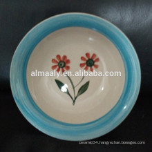 beautiful hand painted stoneware bowl
